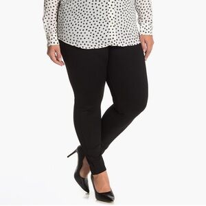 Vince Camuto Black Ponte Ankle Leggings 1X